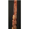 Image 5 : ANTIQUE 5 FIGURE TOTEM, 82" HIGH (WINGS MISSING)