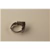 Image 2 : ONE LADIES 14KT WHITE GOLD DIAMOND DRESS RING. MADE IN A V SHAPE, SET WITH 33 ROUND BRILLIANT CUT