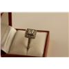 Image 2 : ONE 14KT WHITE GOLD LADIES DIAMOND ENGAGEMENT RING, SET WITH ONE 1.20CT DIAMOND SQUARE BRILLIANT