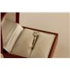 Image 2 : ONE 14KT WHITE GOLD LADIES DIAMOND SOLITAIRE ENGAGEMENT RING, SET WITH ONE 0.60CT RADIANT CUT