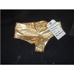 AUSTIN POWERS GOLDMEMBER GOLD DANCER PANTIES