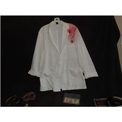 AVENGERS AGE OF ULTRON SCREEN USED BLOODY LAB COAT