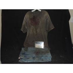 THE WALKING DEAD BLOODY ROTTON ZOMBIE COMPLETE BLACK WARDROBE 1