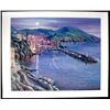 Image 1 : VIEW OF CAMOGLI Signed Sipos Landscape Art on Canvas