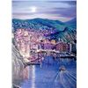 Image 2 : VIEW OF CAMOGLI Signed Sipos Landscape Art on Canvas