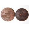 Image 1 : 2 1933 1934 Chicago World's Fair Coins Medal Token