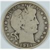Image 1 : 1914 BARBER HALF DOLLAR, VG