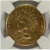 Image 2 : 1855 $3 GOLD NGC AU DETAILS