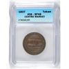 Image 1 : 1837 HARD TIMES TOKEN (CENTRE MARKET) ICG EF-45