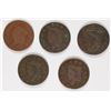 Image 1 : (5) LARGE CENT'S (22, 26, 27, 31, 32)