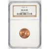Image 1 : 1939 LINCOLN CENT NGC MS-66 RED