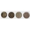 Image 2 : (4) SHIELD NICKELS (66, 67, 70, 72)