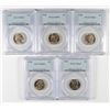 Image 1 : (5) 1946 JEFFERSON NICKELS PCGS MS-65
