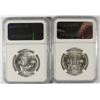 Image 2 : LOT OF ( 2 ) 1963-D FRANKLIN HALF DOLLARS, NGC MS-64 FBL