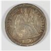Image 1 : 1876-CC SEATED DIME XF/AU
