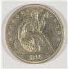 Image 1 : 1857 SEATED HALF DOLLAR AU/BU