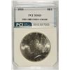 Image 1 : 1923 PEACE SILVER DOLLAR, PCI MS-65 NICE WHITE COIN!