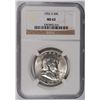Image 1 : 1952-S FRANKLIN HALF DOLLAR NGC MS-62