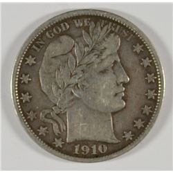 1910-S BARBER HALF DOLLAR VF-35