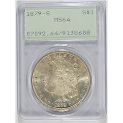 1879-S MORGAN DOLLAR PCGS MS-64 (OGH)