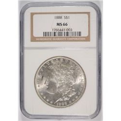 1888 MORGAN DOLLAR NGC MS-66