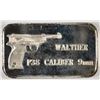 Image 2 : 1 OZT .999 FS (WALTHER P38 CALIBER 9MM) SILVER BAR