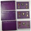 Image 3 : U.S. PROOF SETS: 3-1983, 3-84, 3-86. 3-87, 3-88 AND 3-1989 ALL IN ORIG PACKAGING
