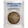 Image 1 : 1878 7F MORGAN SILVER DOLLAR, PCGS MS-65 RAINBOW COLORS! SUPERB COIN!