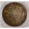 Image 2 : 1878 7F MORGAN SILVER DOLLAR, PCGS MS-65 RAINBOW COLORS! SUPERB COIN!