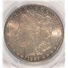 Image 2 : 1887-S MORGAN SILVER DOLLAR, PCGS MS-64 COLOR! SEMI-KEY!