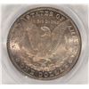 Image 3 : 1887-S MORGAN SILVER DOLLAR, PCGS MS-64 COLOR! SEMI-KEY!