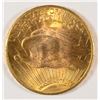 Image 2 : 1924 $20.00 GOLD ST GAUDENS, MS-64+ SUPER LUSTRE!
