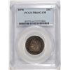 Image 1 : 1878 SEATED QUARTER, PCGS PROOF-64 CAMEO! RAINBOW COLORS WITH WHITE CENTERS!