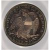 Image 3 : 1878 SEATED QUARTER, PCGS PROOF-64 CAMEO! RAINBOW COLORS WITH WHITE CENTERS!