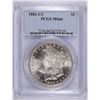 Image 1 : 1882-CC MORGAN SILVER DOLLAR, PCGS MS-66 SUPERB WHITE!