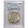 Image 1 : 1925-S PEACE SILVER DOLLAR, PCGS MS-64 SEMI-KEY, WHITE!