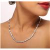 Image 2 : 14KT White Gold 1.52 ctw Diamond Necklace