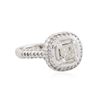 Image 2 : 14KT White Gold 1.78 ctw Diamond Ring