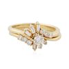 Image 1 : 14KT Yellow Gold 0.69 ctw Diamond Wedding Set