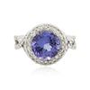 Image 3 : 14KT White Gold 3.51 ctw Tanzanite and Diamond Ring