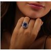 Image 1 : 14KT White Gold 5.61 ctw Tanzanite and Diamond Ring