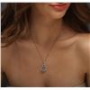 Image 2 : 14KT Two-Tone Gold 1.38 ctw Diamond Pendant With Chain