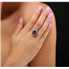 Image 1 : 14KT White Gold 6.07 ctw Sapphire and Diamond Ring