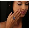 Image 3 : 14KT White Gold GIA Certified 7.53 ctw Tanzanite and Diamond Ring