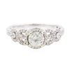 Image 1 : 14KT White Gold 1.03 ctw Diamond Ring