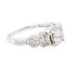 Image 2 : 14KT White Gold 1.03 ctw Diamond Ring