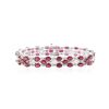 Image 3 : 14KT White Gold 27.36 ctw Ruby and Diamond Bracelet