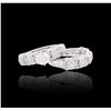 Image 8 : 18KT White Gold 2.86 ctw Diamond Wedding Ring Set