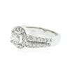 Image 2 : 14KT White Gold 1.63 ctw Diamond Ring