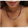 Image 1 : 14KT Yellow Gold 51.80 ctw Ruby and Diamond Necklace